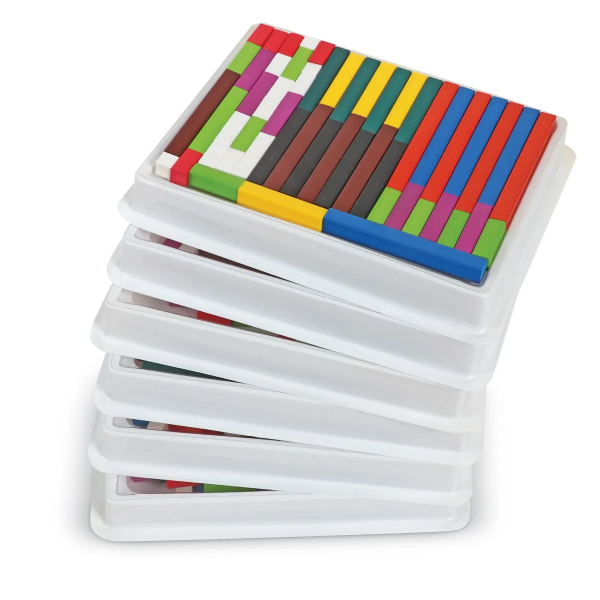Ξύλινοι Ράβδοι Cuisenaire® 444τμχ (σε έξι δίσκους) | Wooden Cuisenaire® Rods Classroom Multi Pack (in six trays)