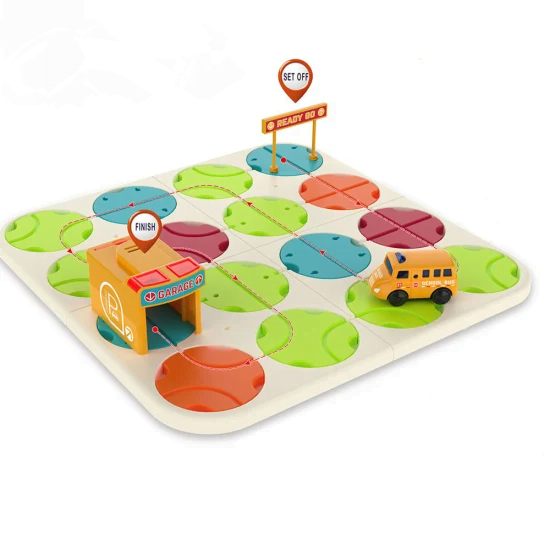 Puzzles-Board-Games-DIY-Track-Maze-School-Bus-with-Music